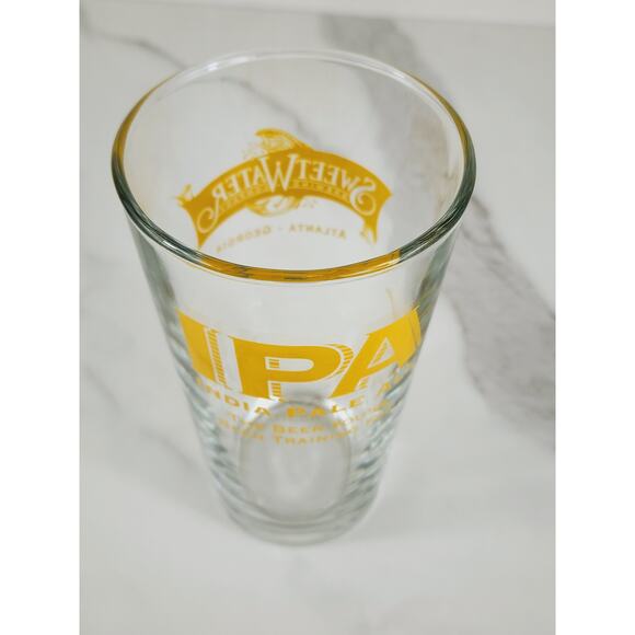 Sweetwater IPA India Pale Ale Pint Beer Clear Glass 16oz Drinkware 6" Brewing - Picture 6 of 10